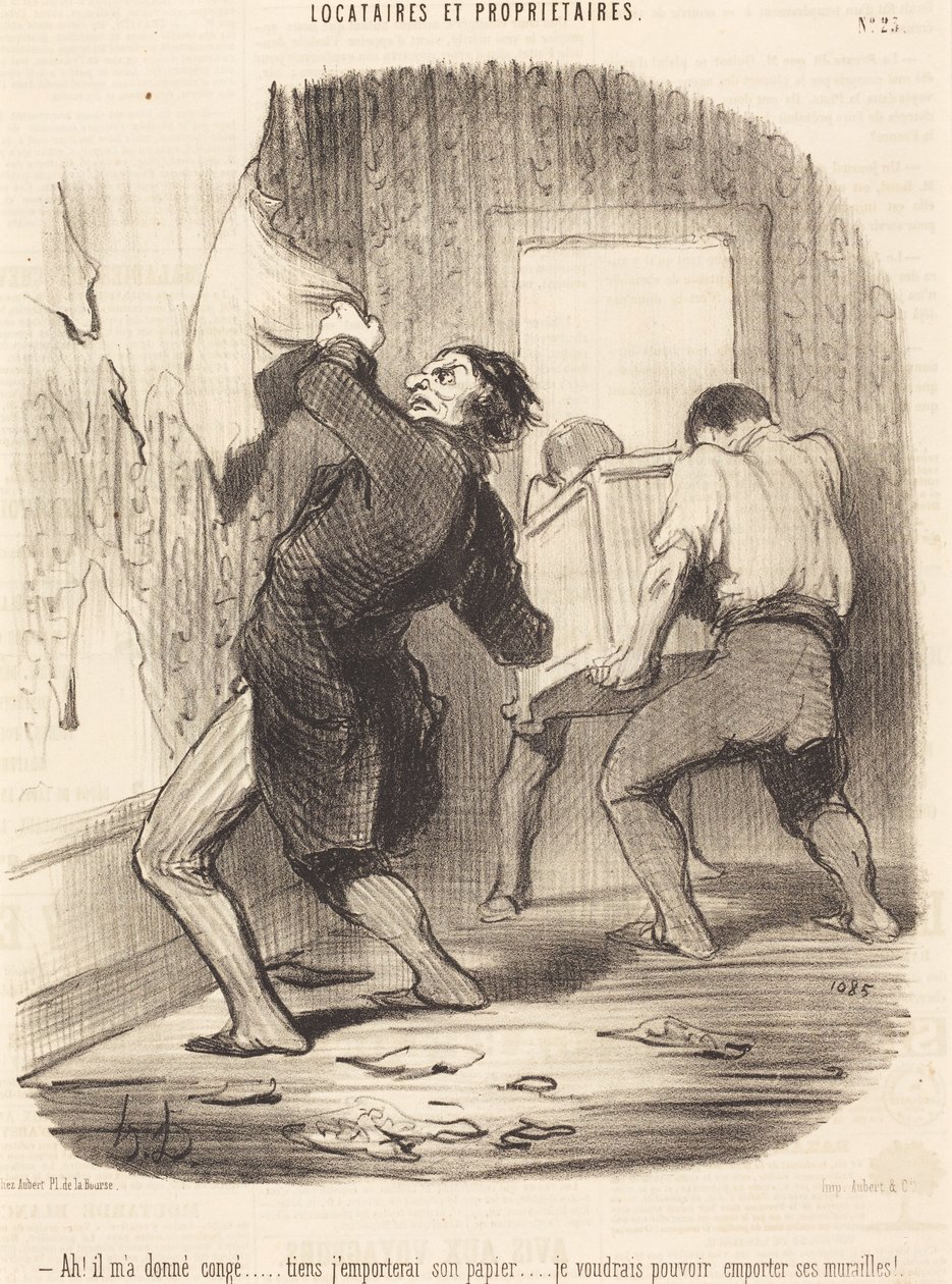 Ah! Elbocsátott... alkotó: Honoré Daumier