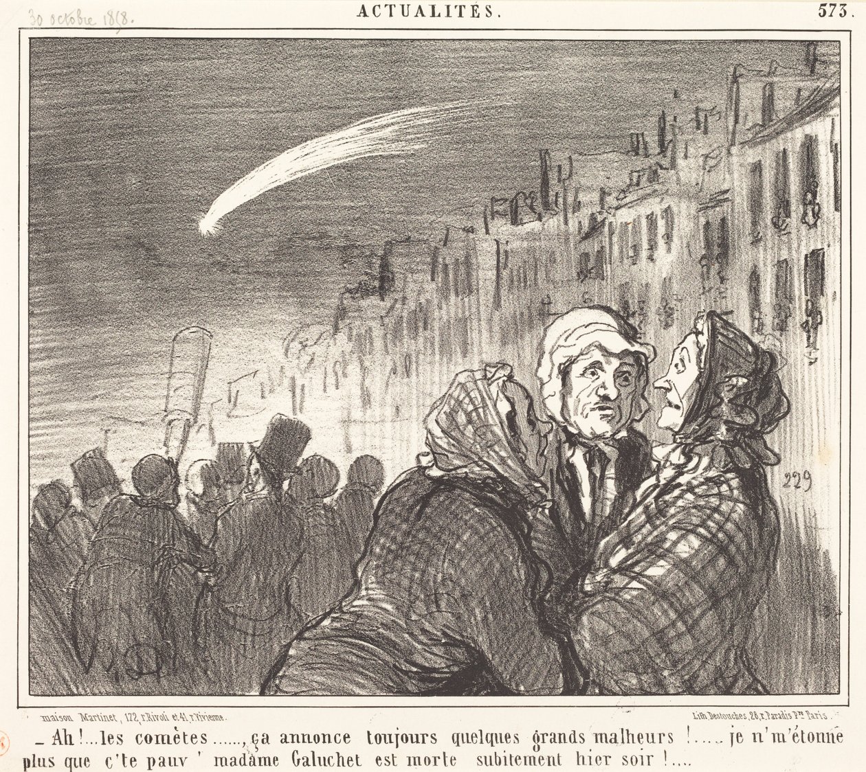 Ah!... az üstökösök... alkotó: Honoré Daumier