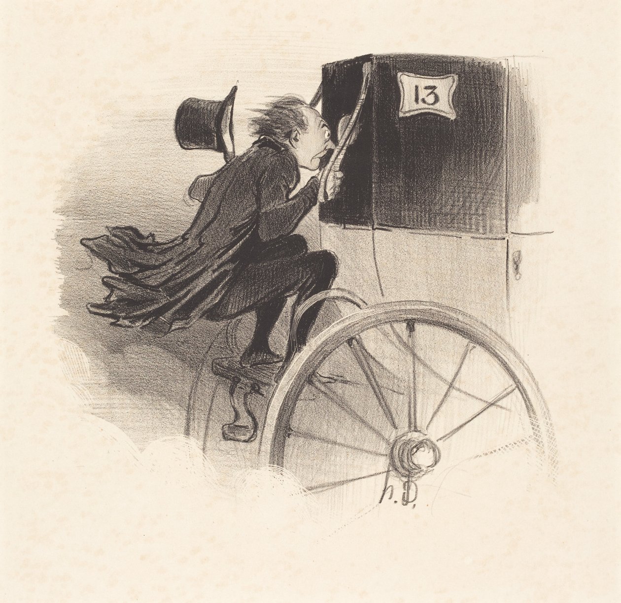 Ah! nagyon jó az biztos! boldogtalan... alkotó: Honoré Daumier