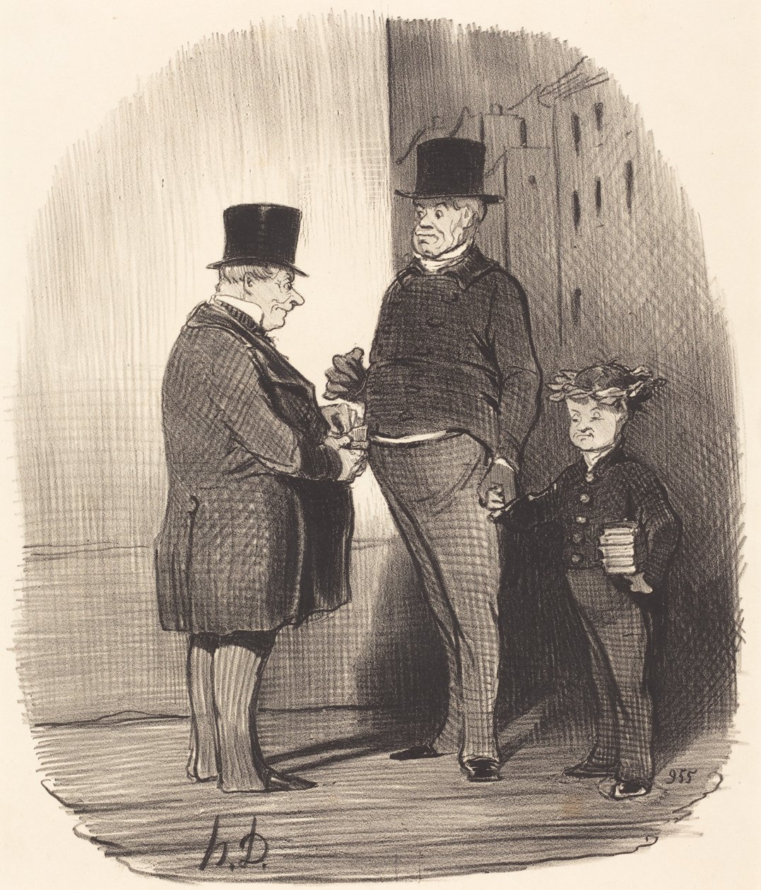 Ah! Ön jártas a latin versekben, fiatalember... alkotó: Honoré Daumier