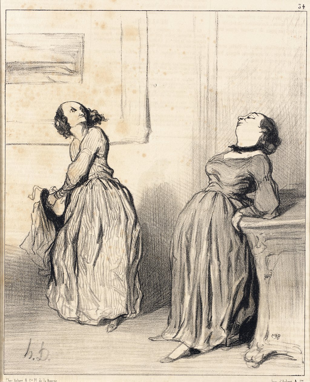 Á! Úgy gondolja, hogy a legutóbbi regényem nem egészen... alkotó: Honoré Daumier