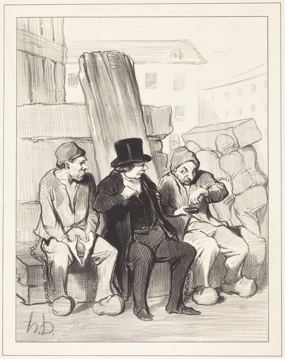 Tehát, barátom, huszonkét éves... alkotó: Honoré Daumier