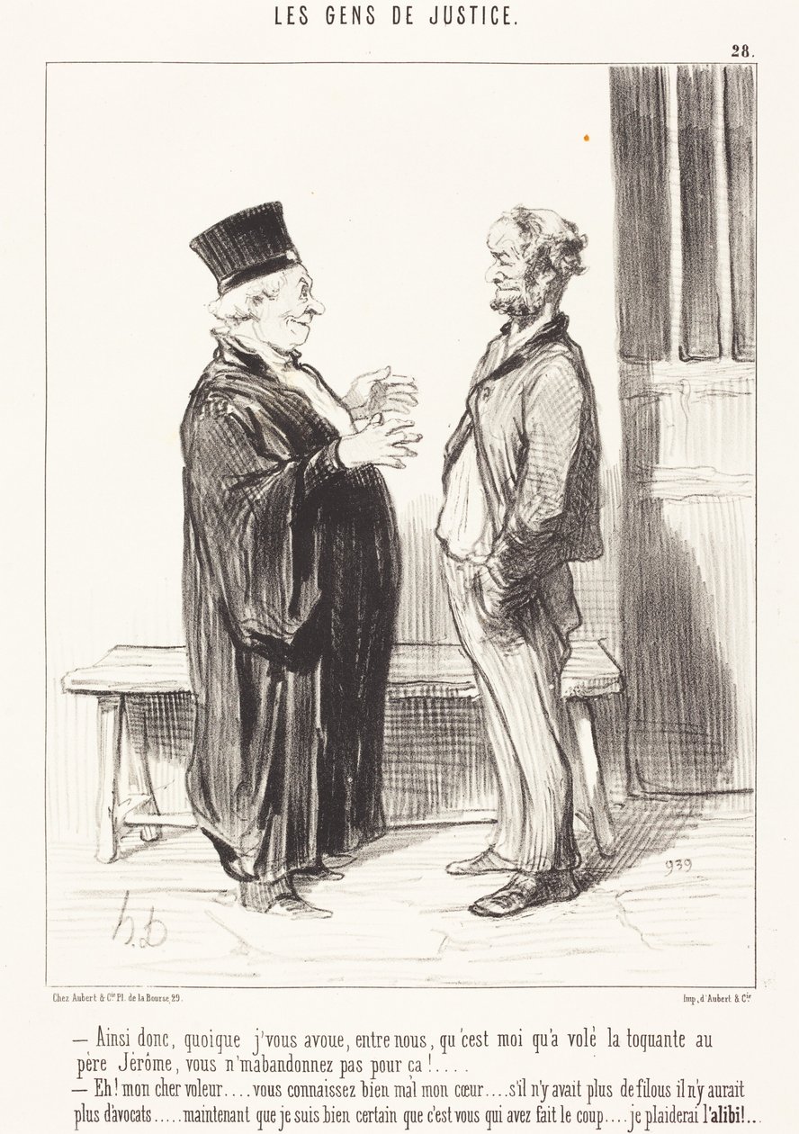 Nos hát, bár megvallom önnek ... alkotó: Honoré Daumier