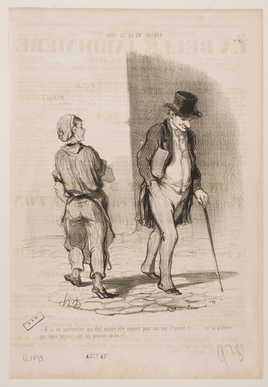 Még egy, akinek idén az orra miatt kell aggódnia... alkotó: Honoré Daumier