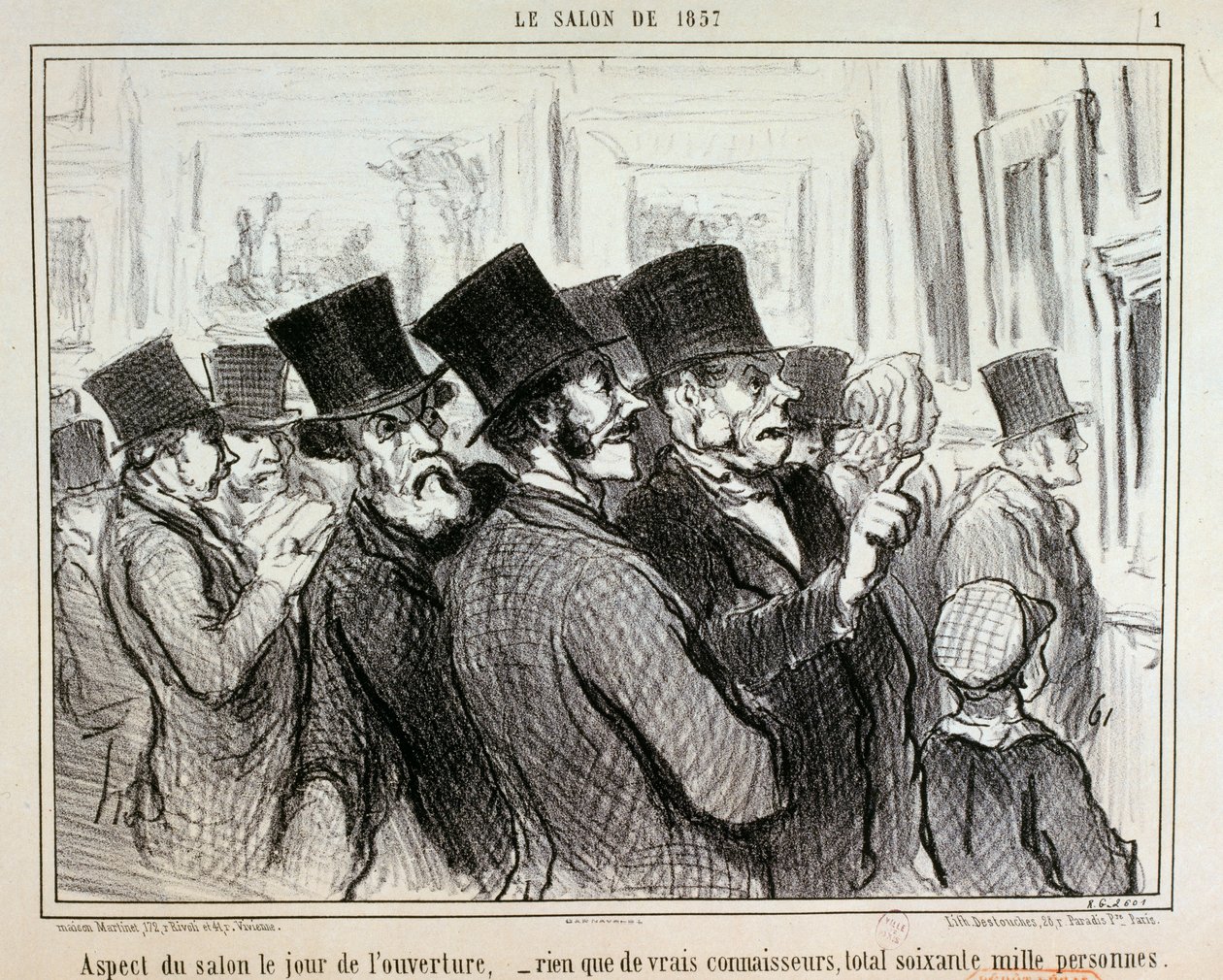 A kiállítás látképe a megnyitó napján... / 1. alkotó: Honoré Daumier