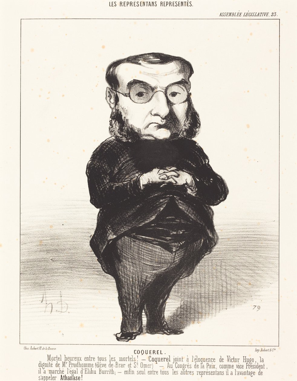 Ath. L. Charles Coquerel alkotó: Honoré Daumier