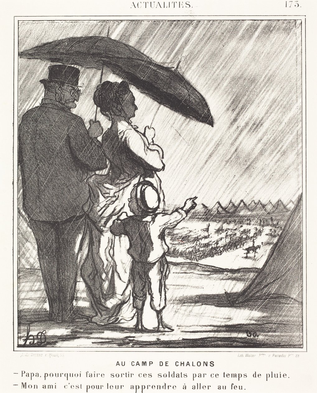 A châlons-i táborban alkotó: Honoré Daumier