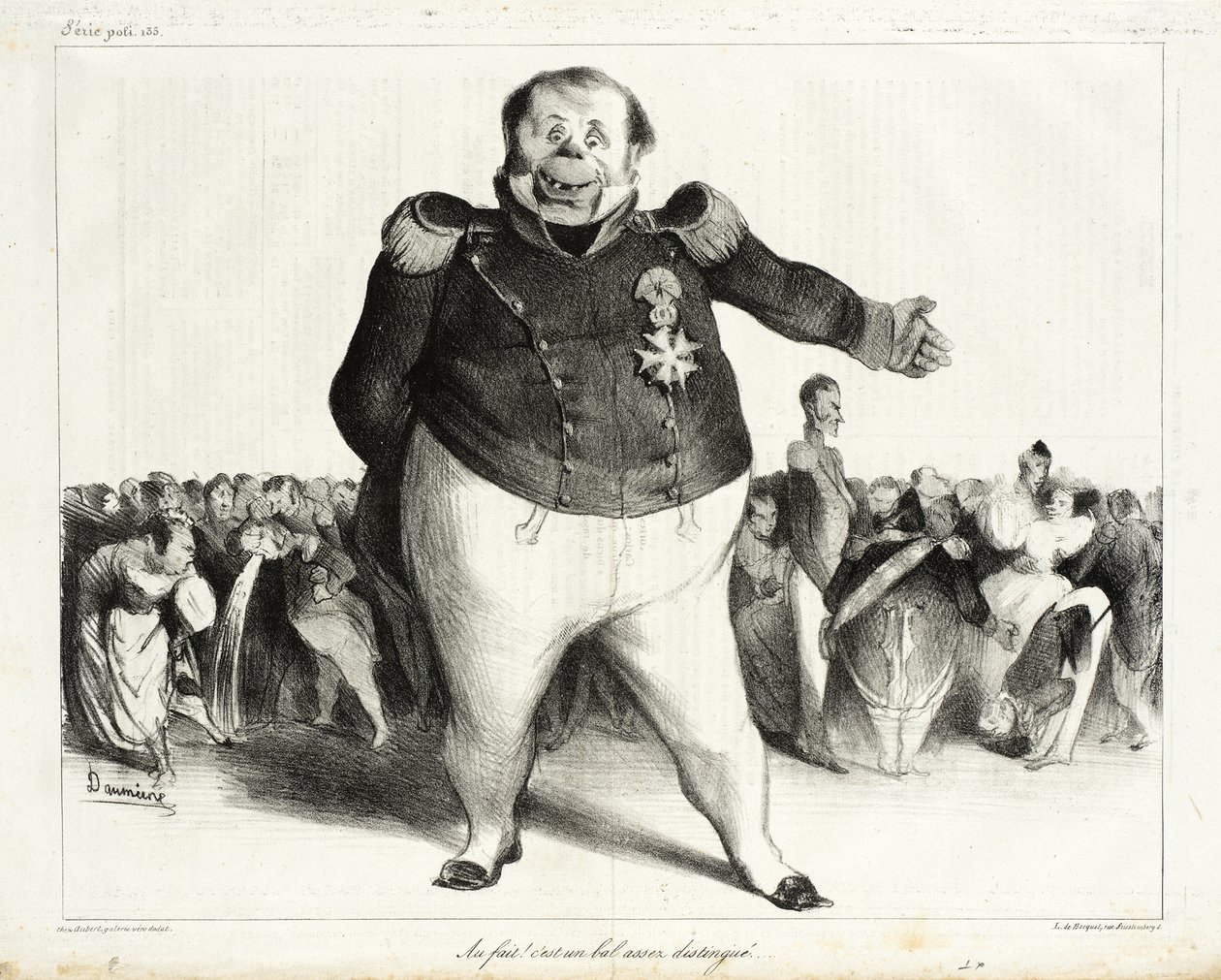 Valóban! Ez elég előkelő bál! alkotó: Honoré Daumier