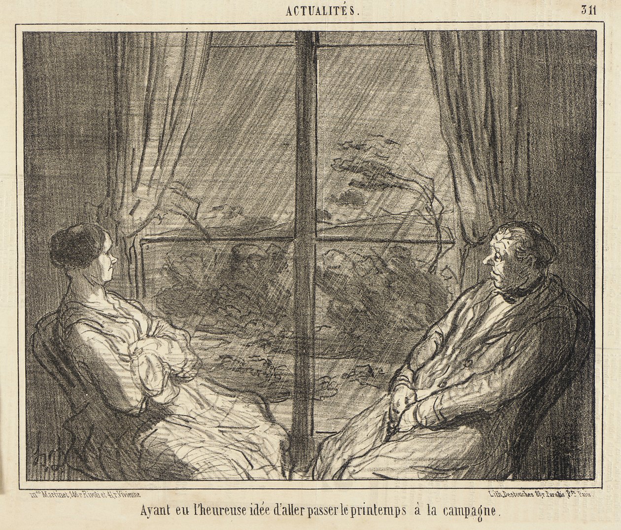 Miután az a szerencsés ötletem támadt, hogy a vidéken töltöm a tavaszt alkotó: Honoré Daumier