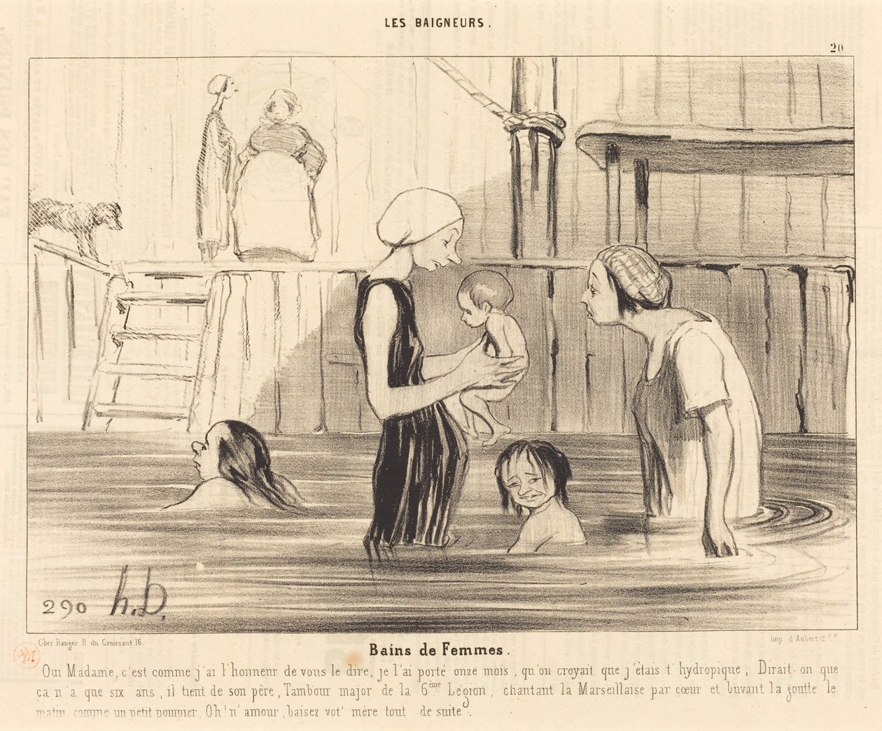 Női fürdők alkotó: Honoré Daumier