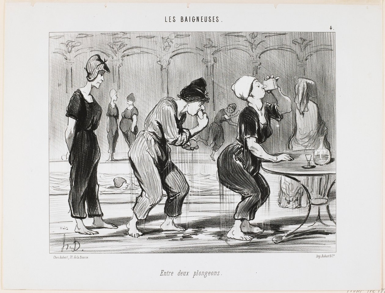 Két fürdőzés között alkotó: Honoré Daumier