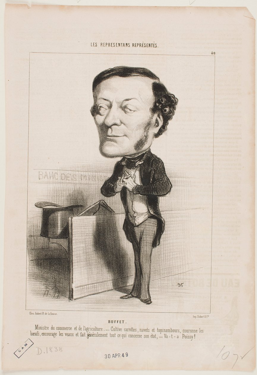 Büfé alkotó: Honoré Daumier