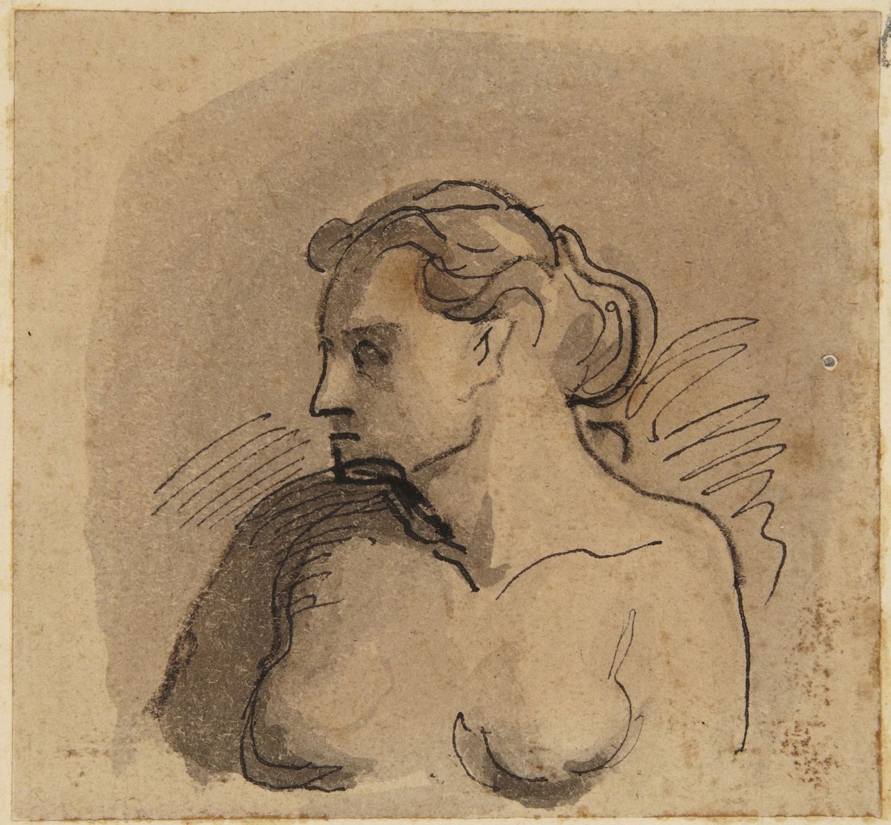 Női mellszobor alkotó: Honoré Daumier