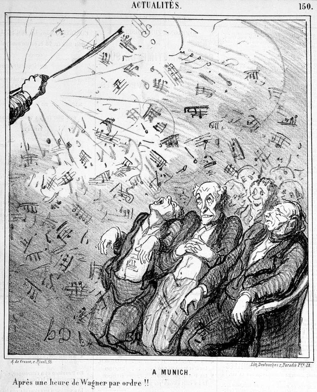 Rajzfilm Wagner zenéjéről - Honoré Daumier alkotó: Honoré Daumier