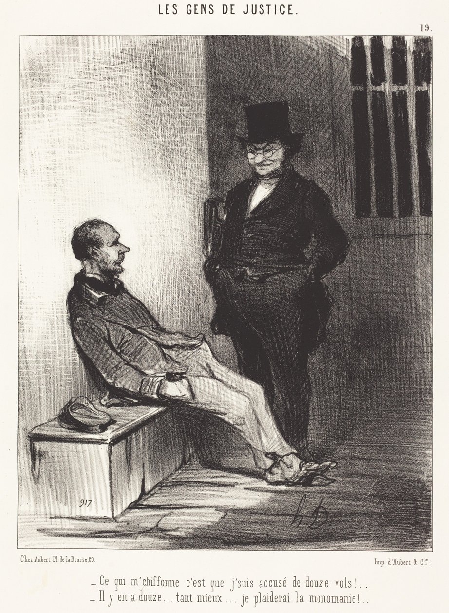 Ami igazán bosszant, az az, hogy… tizenkét rablás!... alkotó: Honoré Daumier
