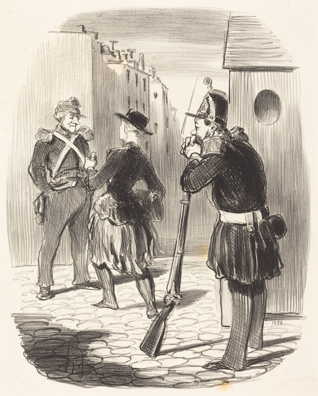 Az átkozott Pigochard ... alkotó: Honoré Daumier