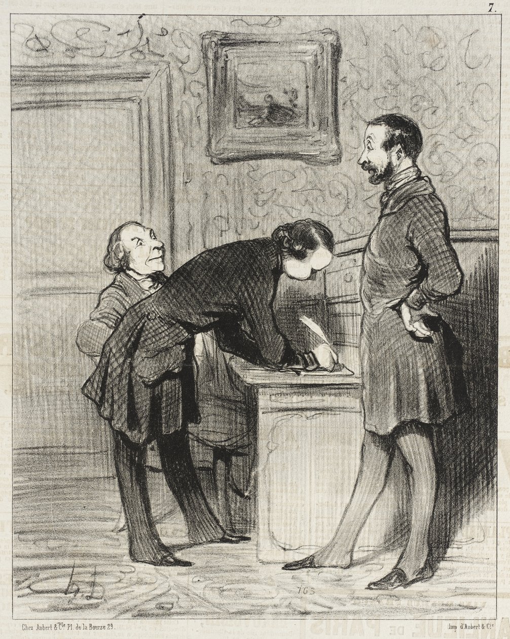 Ez így helyes, hiszen ő a barátja... alkotó: Honoré Daumier