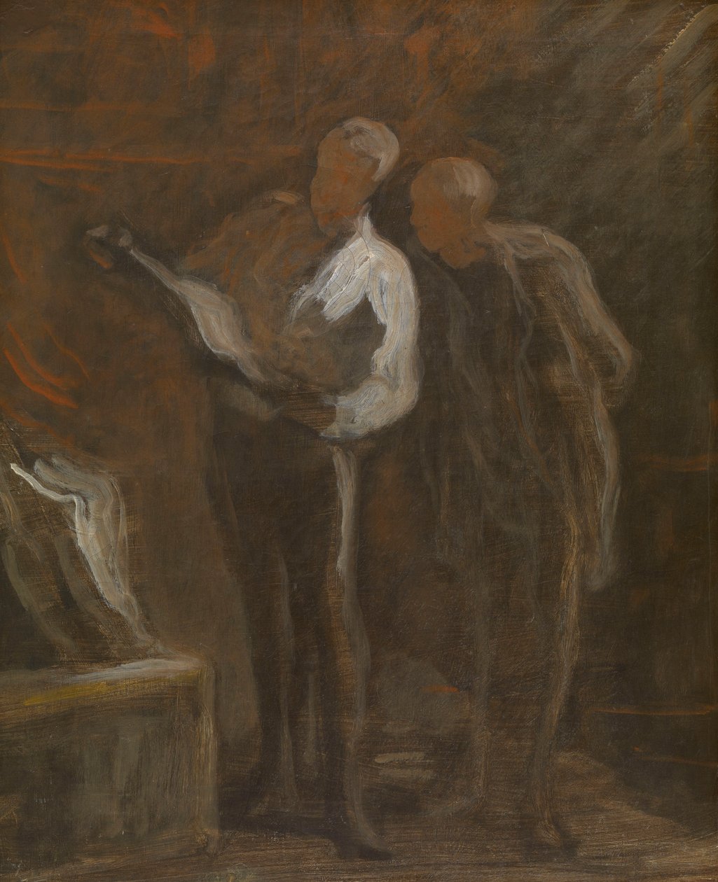 Metszetek gyűjtése, 1870-73 körül (olaj, vászon) alkotó: Honore Daumier