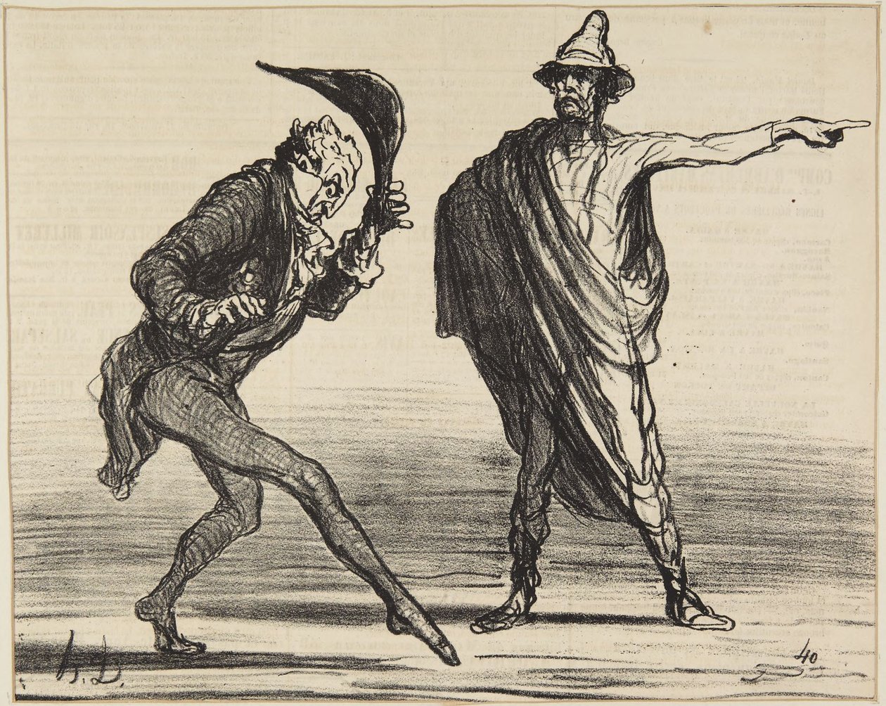 „Hogyan állnak jelenleg a dolgok Toszkánában...” alkotó: Honoré Daumier