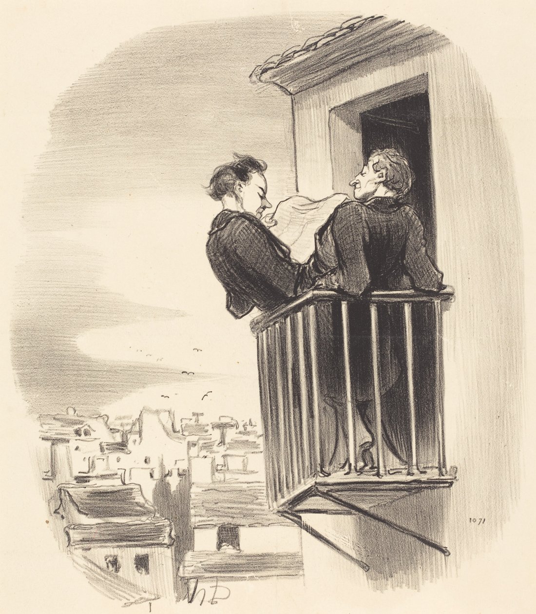 Hogyan értjük a párizsi spanyol erkélyt alkotó: Honoré Daumier