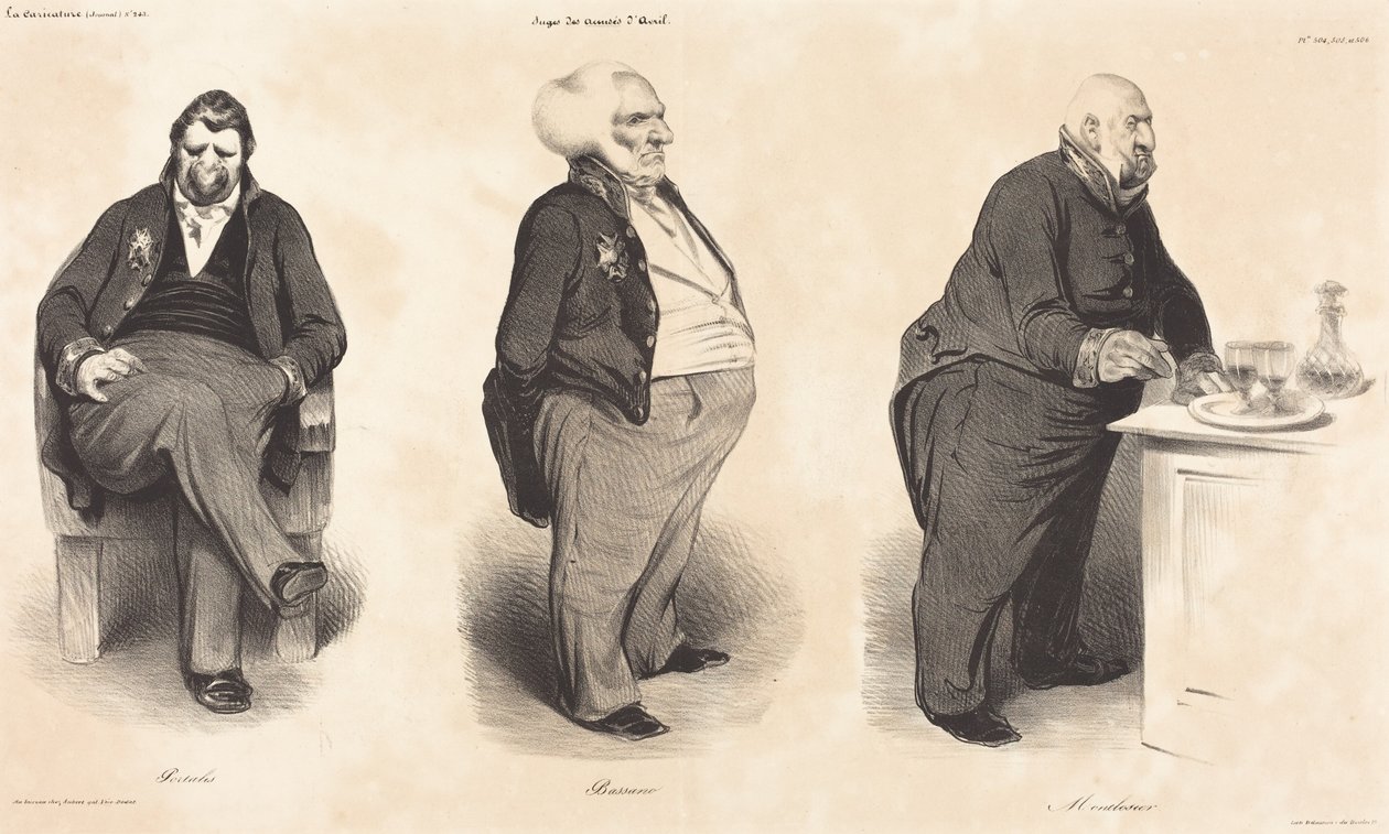 Portalis gróf - Bassano hercege - Montlosier gróf alkotó: Honoré Daumier