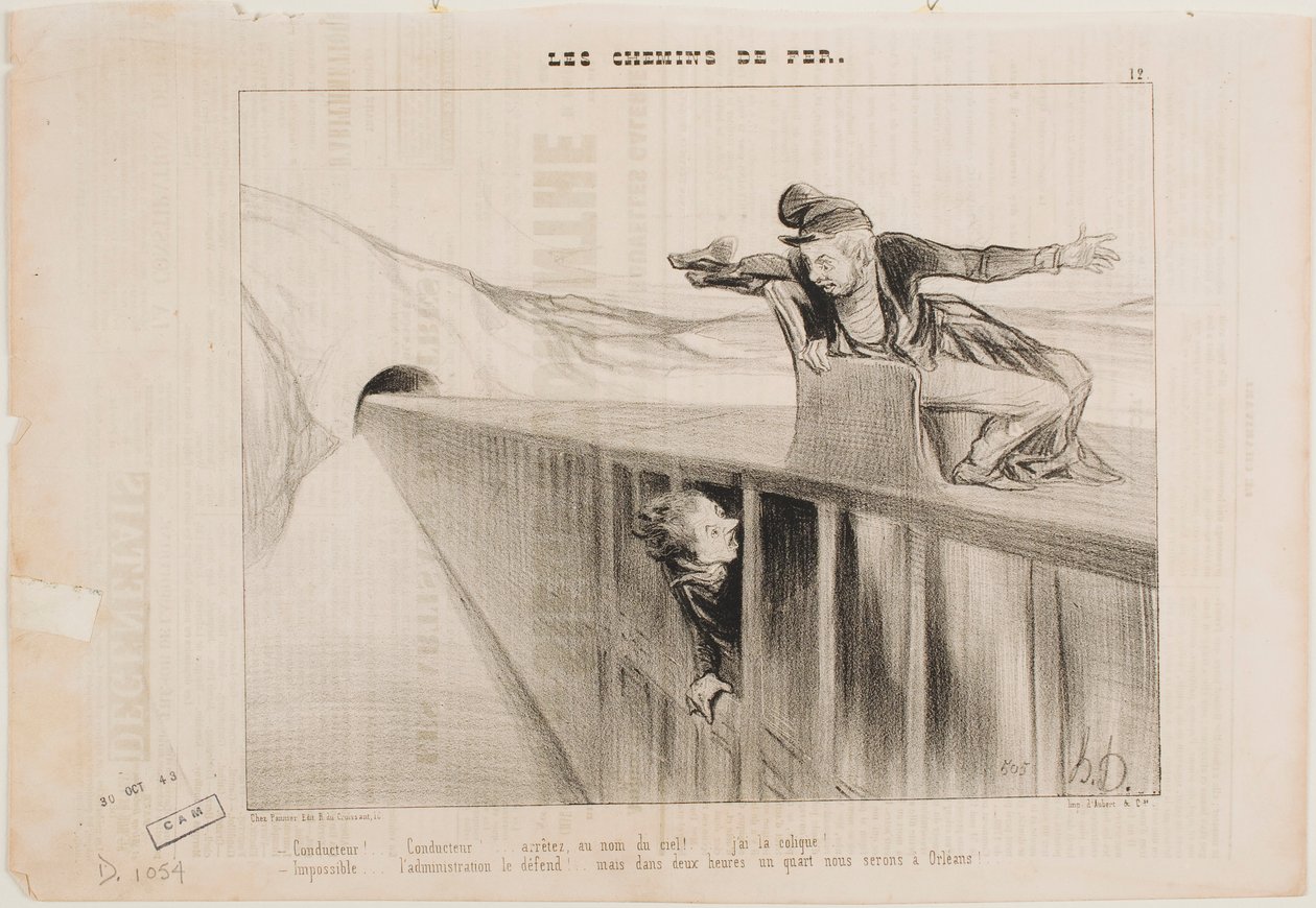 Kalauz! Kalauz! alkotó: Honoré Daumier