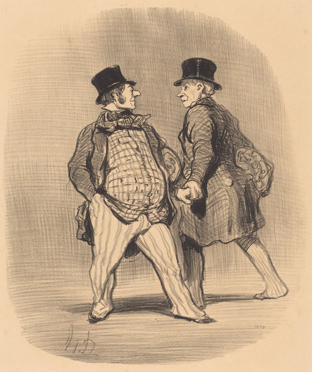 Kolléga, óvakodjon a kis bárótól... alkotó: Honoré Daumier