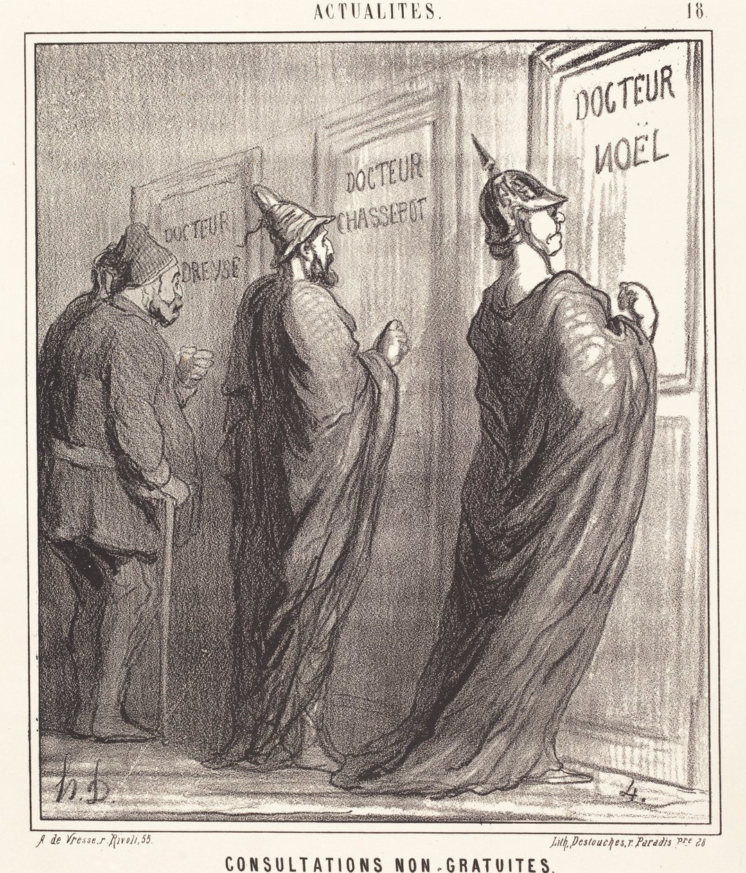 A konzultációk nem ingyenesek alkotó: Honoré Daumier