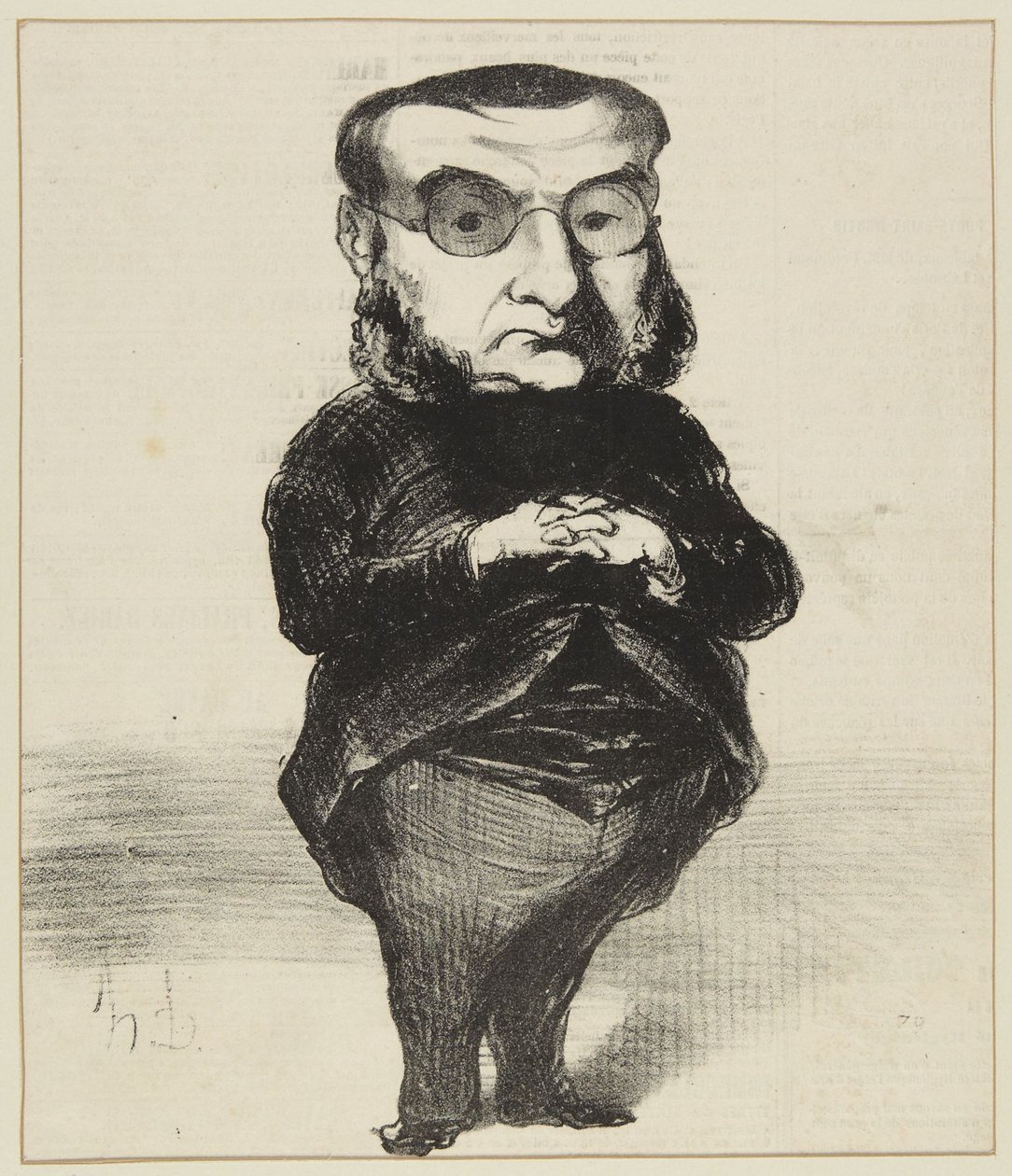 „Coquerel” alkotó: Honoré Daumier