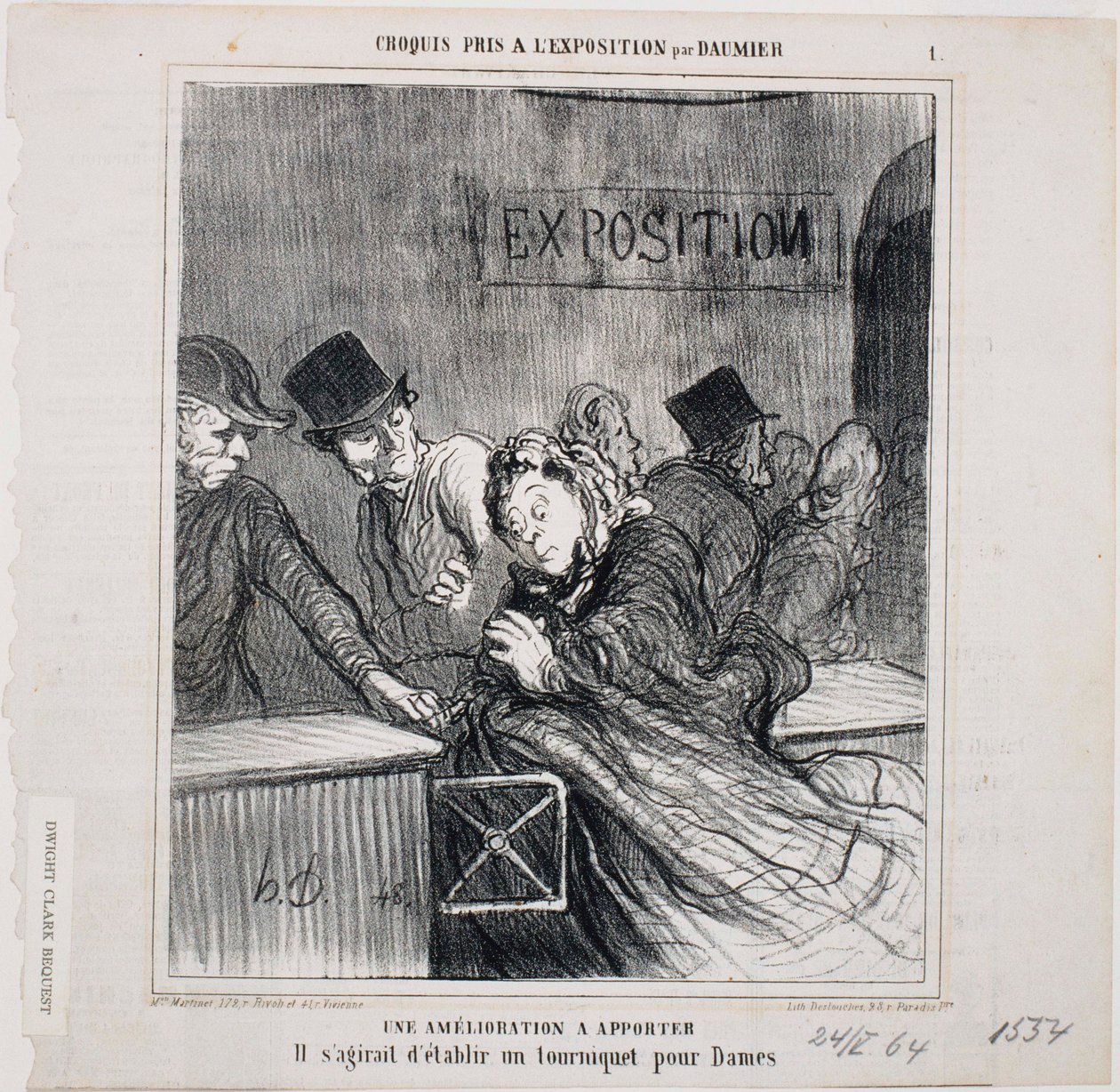 Vázlatok a kiállításról: Egy elvégzendő javítás alkotó: Honoré Daumier