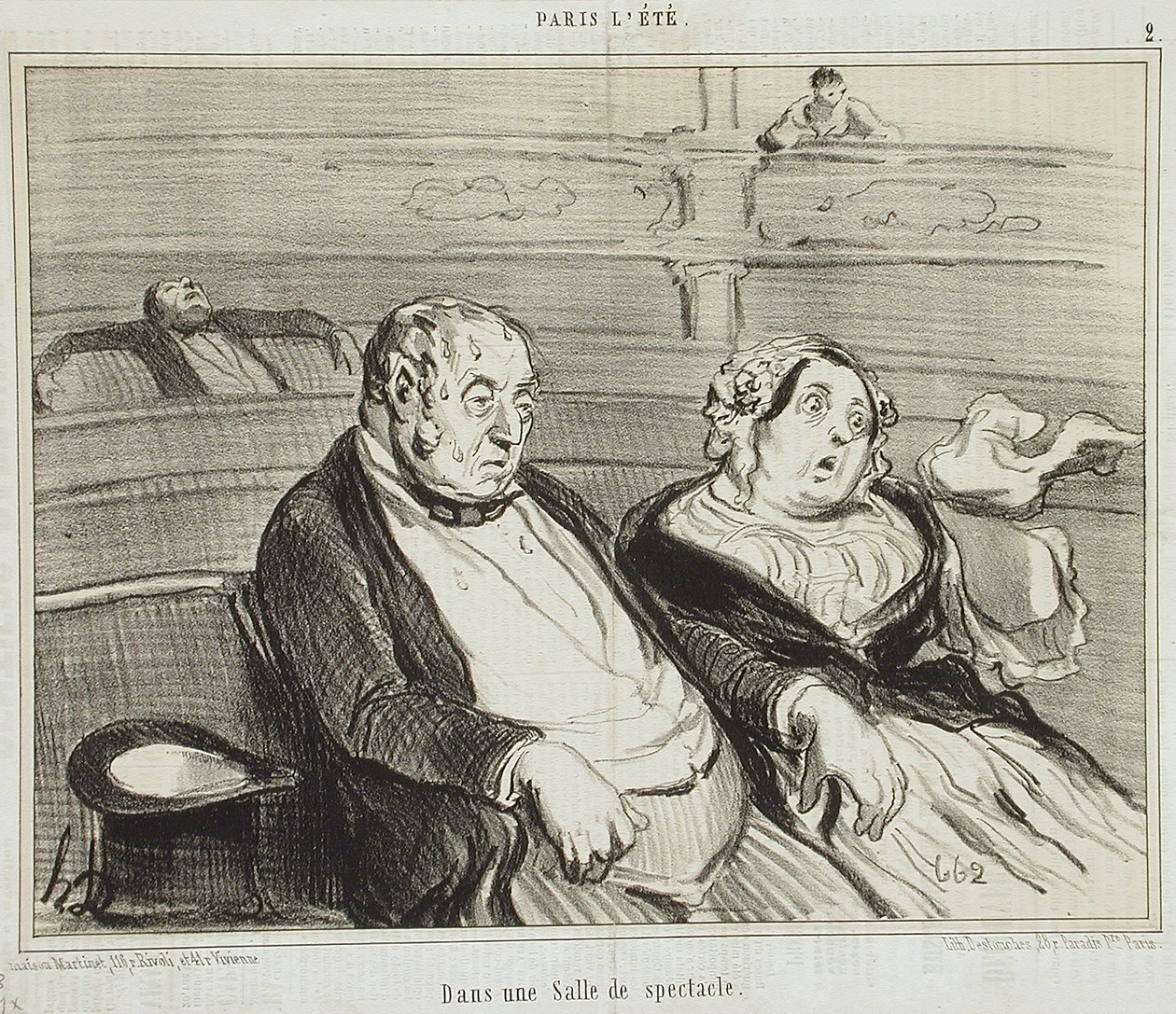 Egy színházteremben alkotó: Honoré Daumier