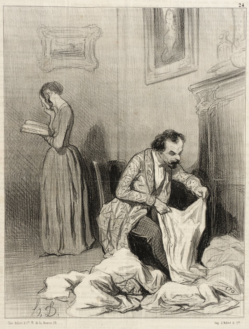 Amióta Virginie megkapta a hetedik vigaszdíjat... alkotó: Honoré Daumier