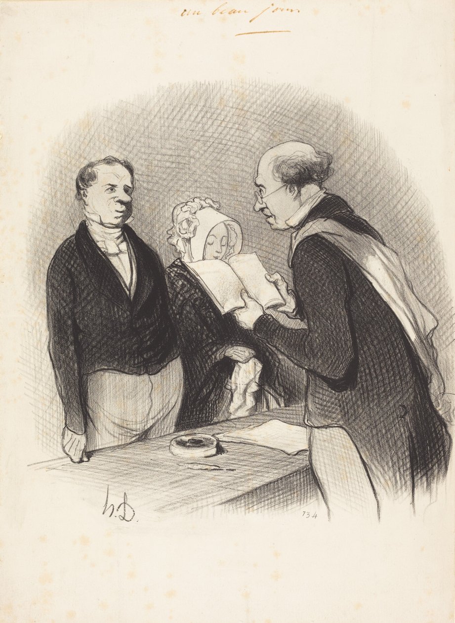 A polgármester úr előtt alkotó: Honoré Daumier