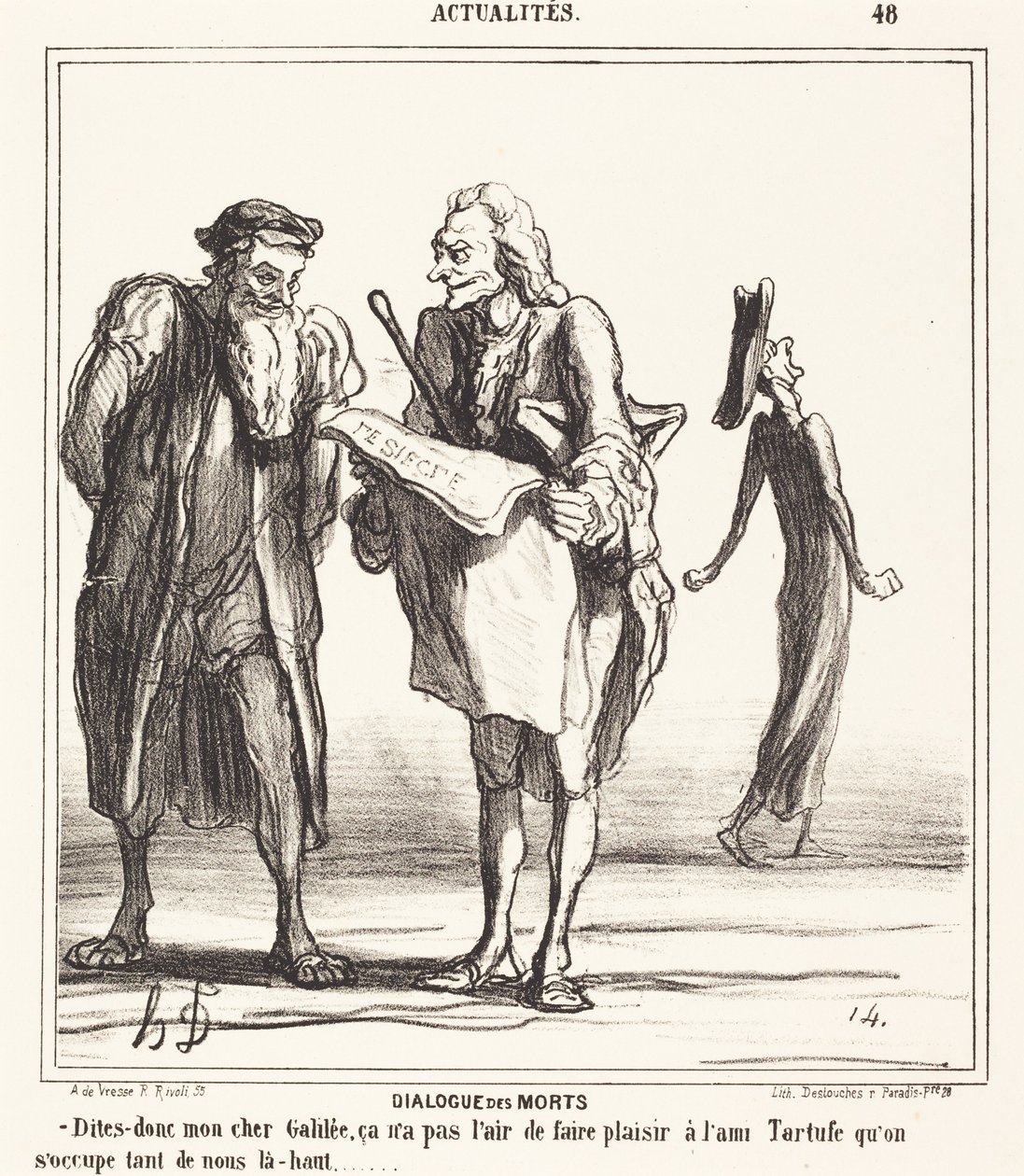 A halottak párbeszéde alkotó: Honoré Daumier