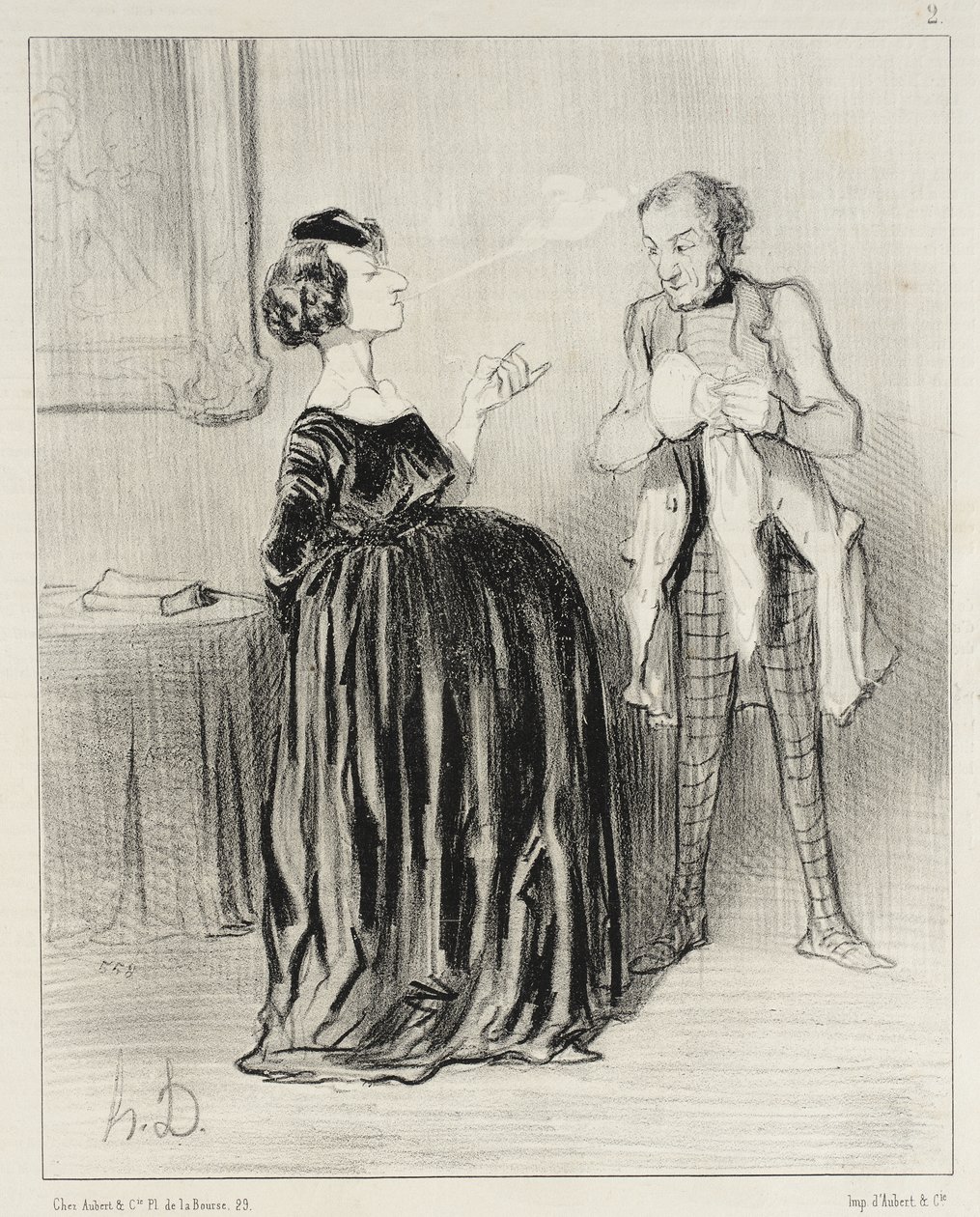 Mondd csak... a férjem... nagyon szeretném a drámámat így nevezni... alkotó: Honoré Daumier