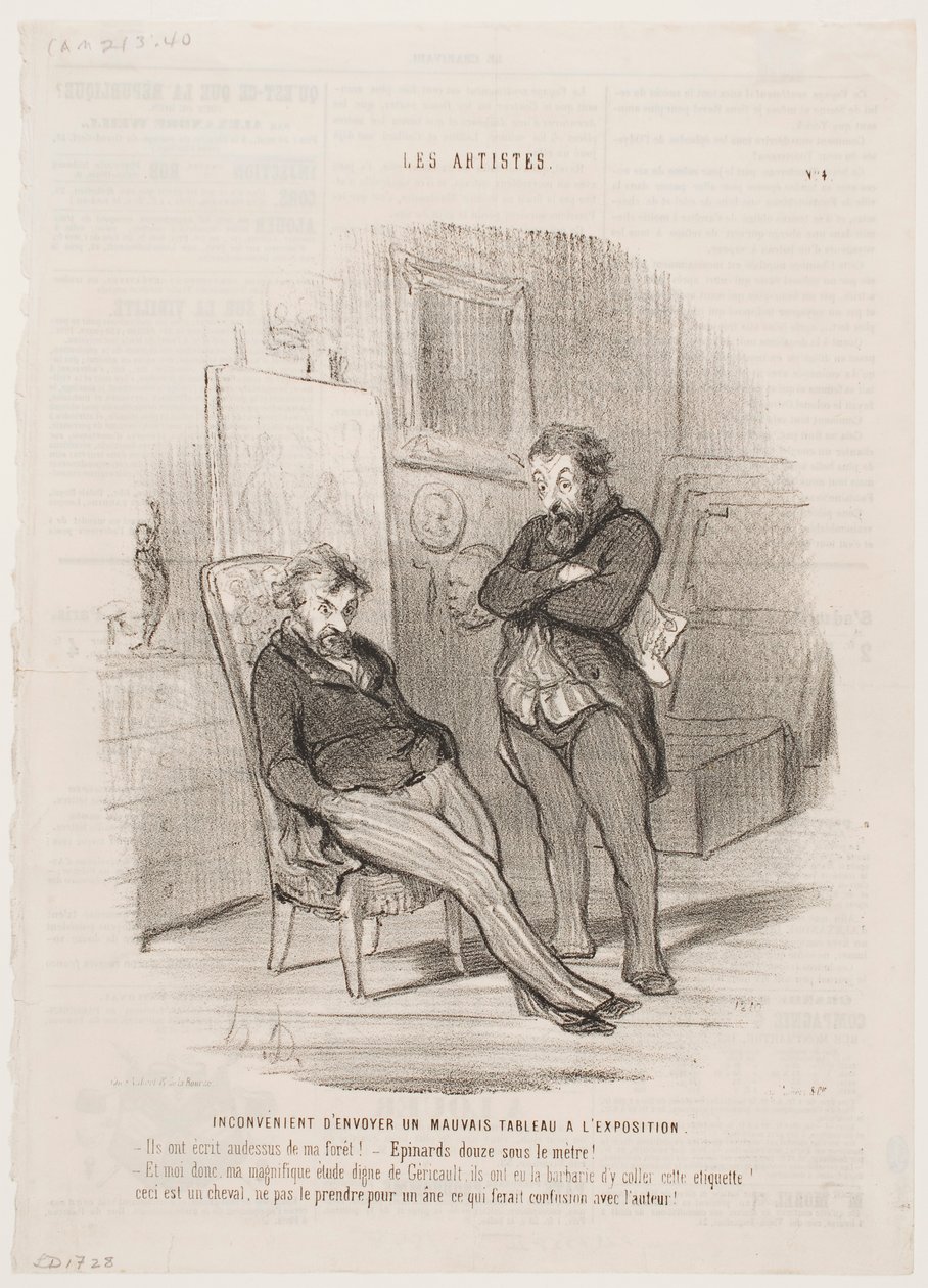 Hátránya annak, ha rossz festményt küldenek a kiállításra alkotó: Honoré Daumier