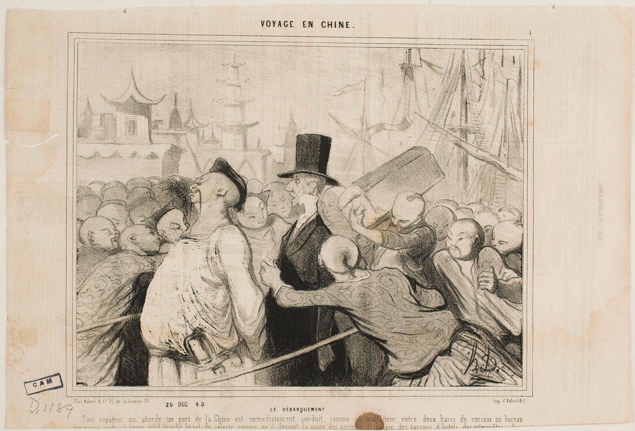 Kiszállás a hajóból alkotó: Honoré Daumier