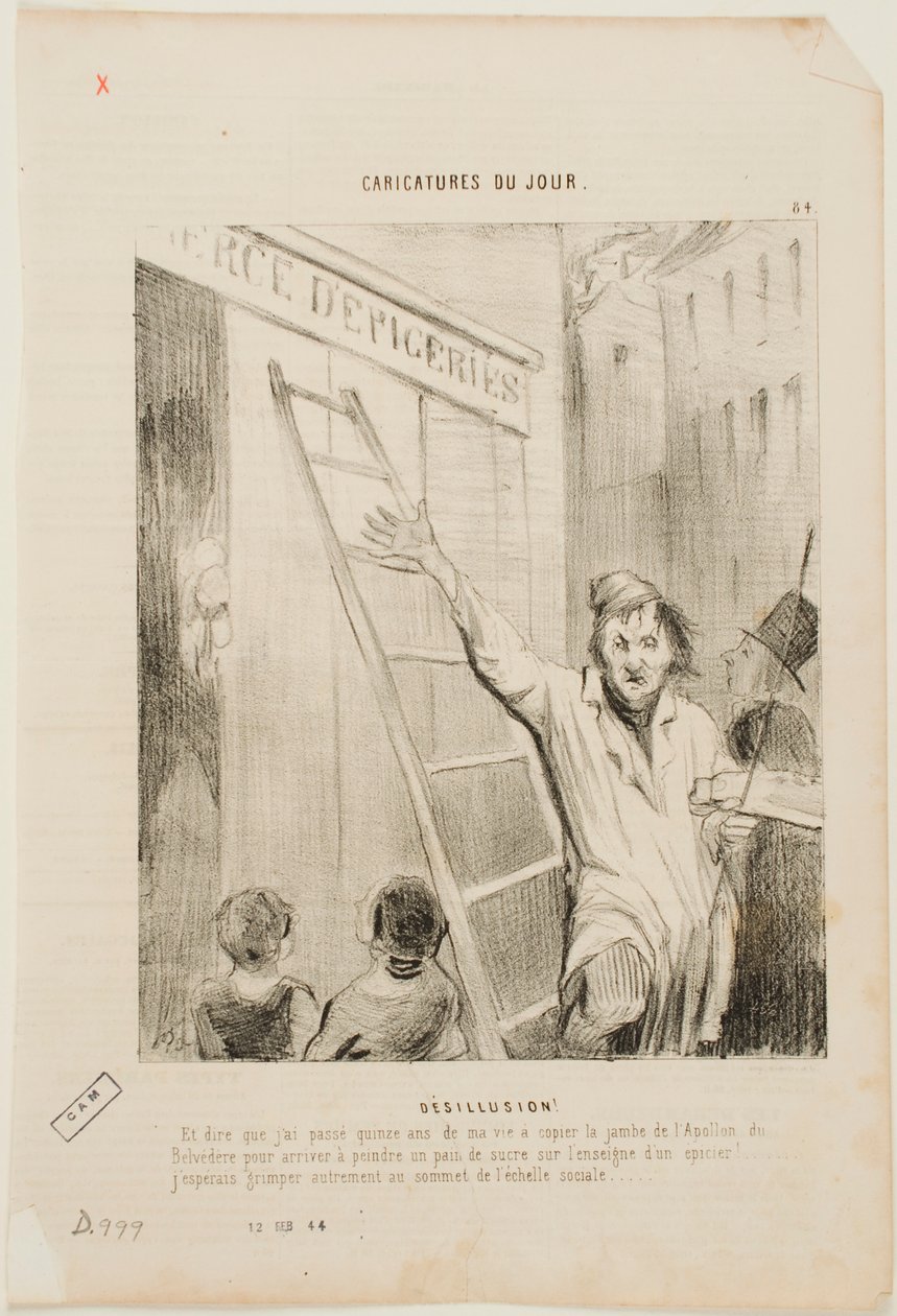 Kiábrándulás! alkotó: Honoré Daumier