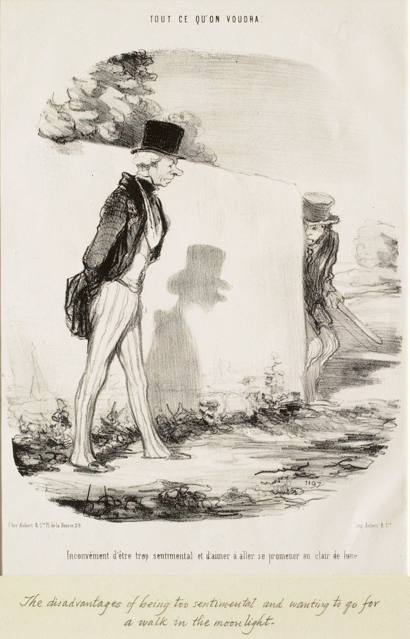 A túlzott érzelgősség hátránya... alkotó: Honoré Daumier