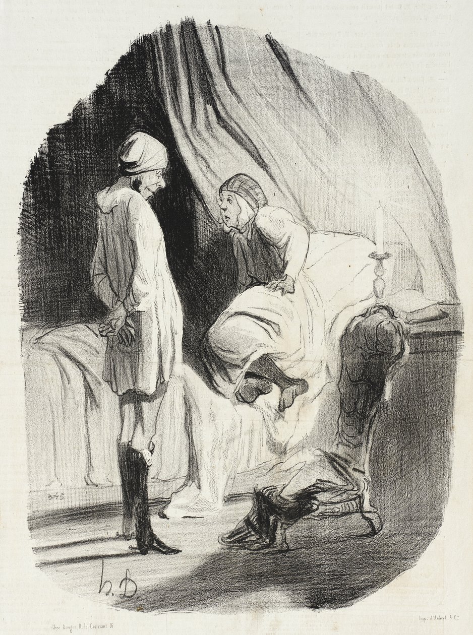 „Nos, Didine-om, eleget táncoltunk?...” alkotó: Honoré Daumier