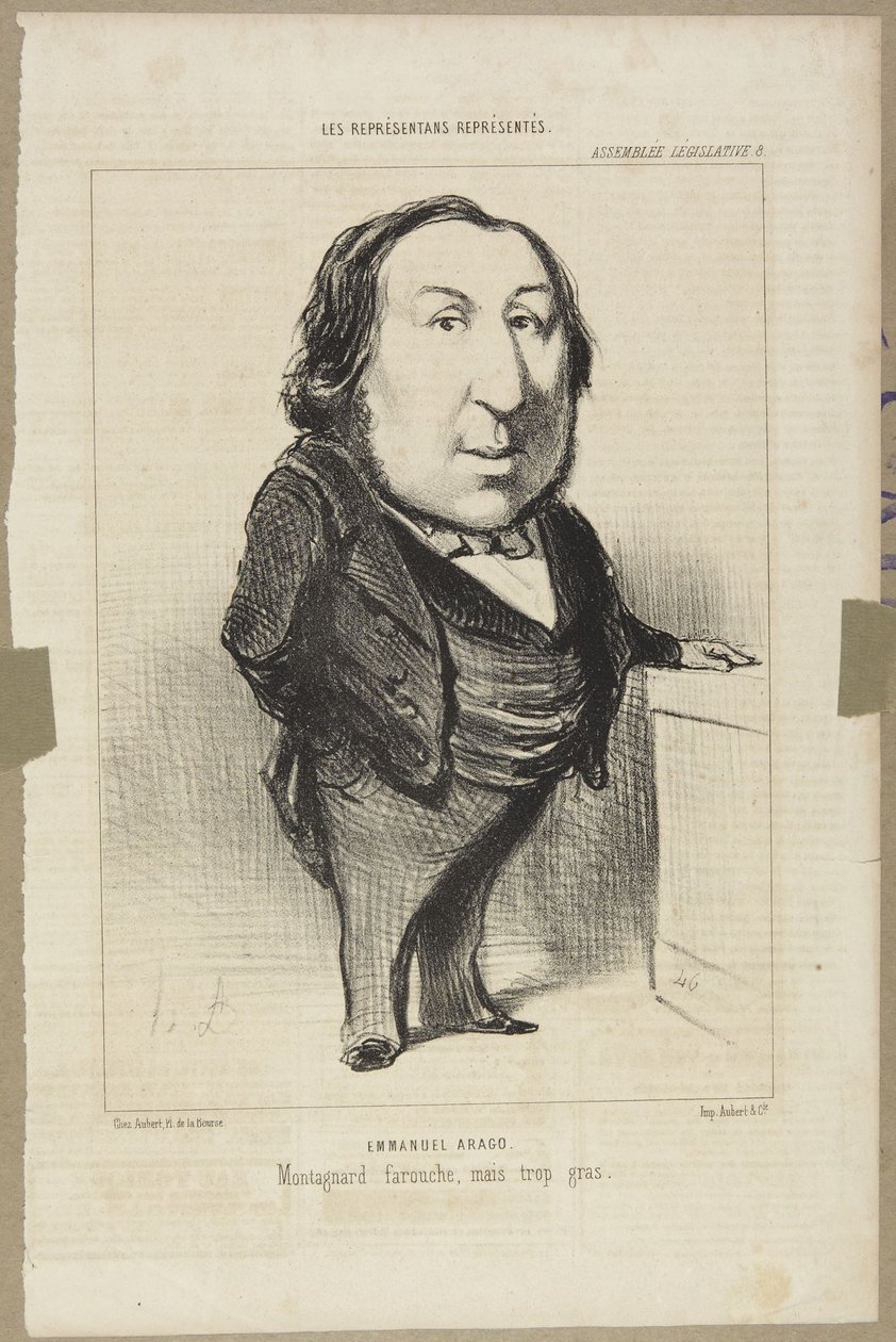 Emmanuel Arago alkotó: Honoré Daumier