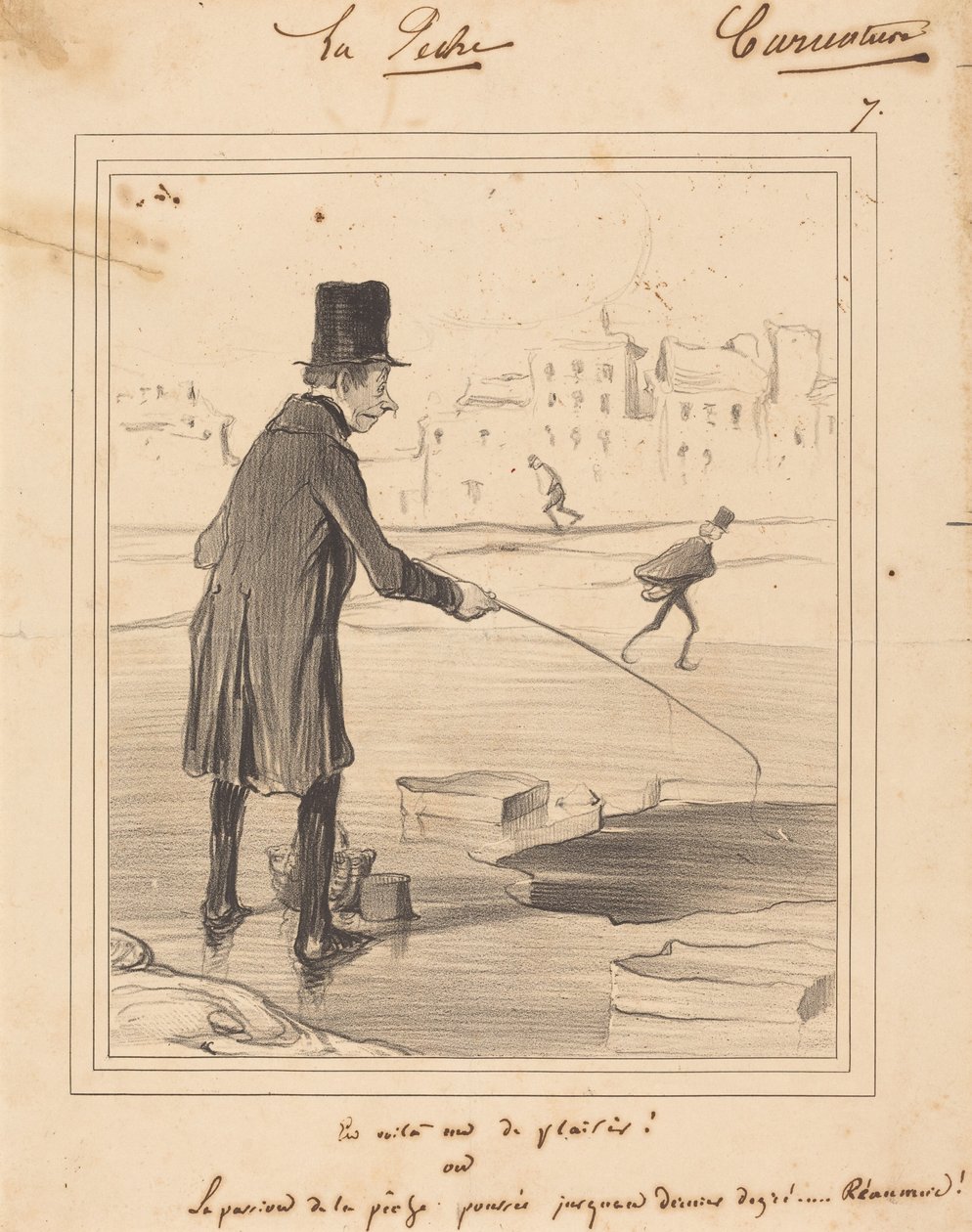 Íme egy, aki jól szórakozik! alkotó: Honoré Daumier