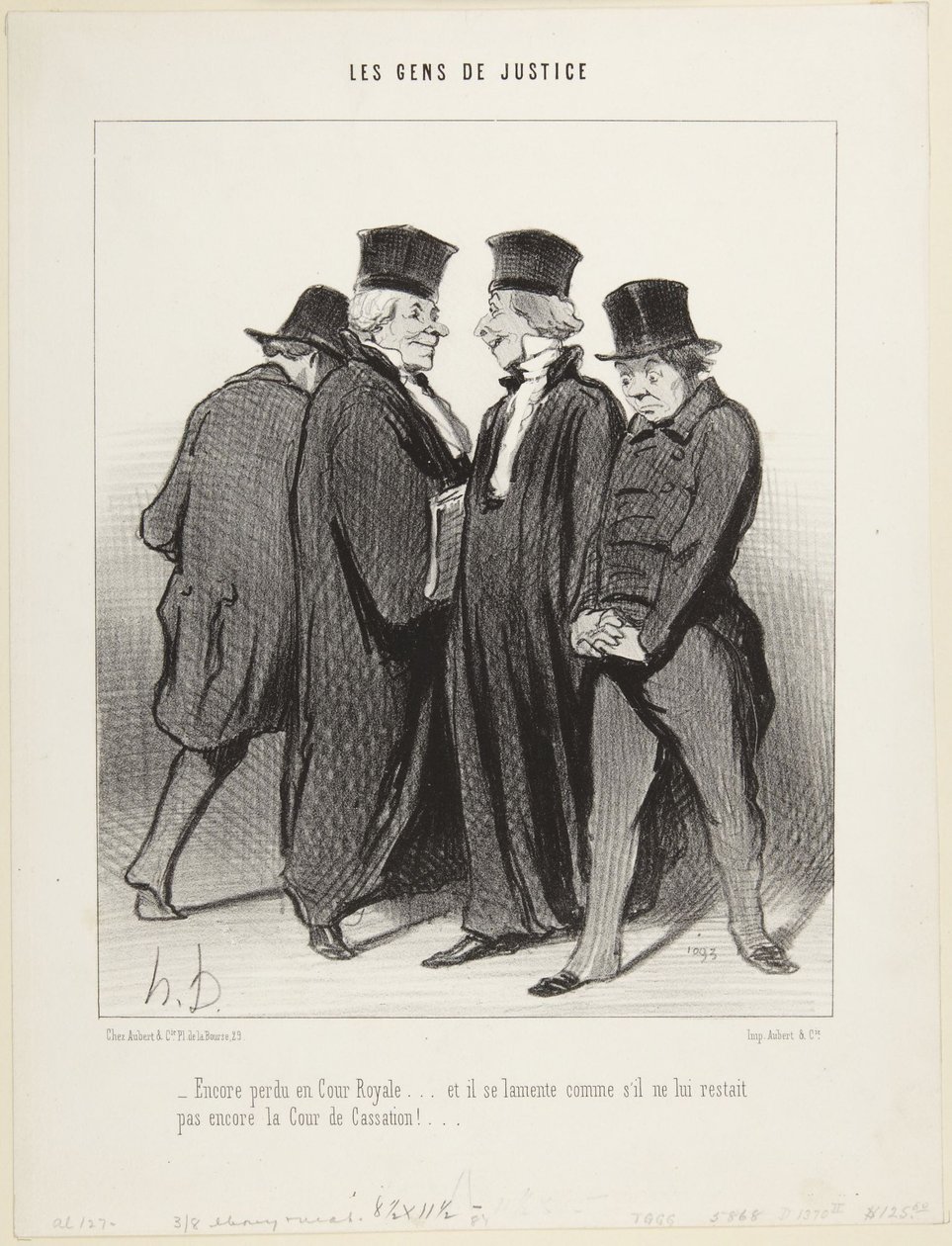 Még mindig elveszve a Királyi Bíróságon..., a Jog emberei sorozat 34. száma alkotó: Honoré Daumier
