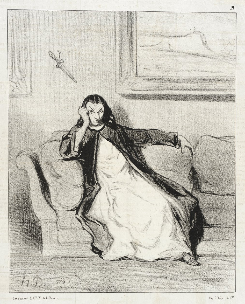 Pokol és kárhozat!... Kifütyülték... Kifütyülték!!... Kifütyülték! alkotó: Honoré Daumier
