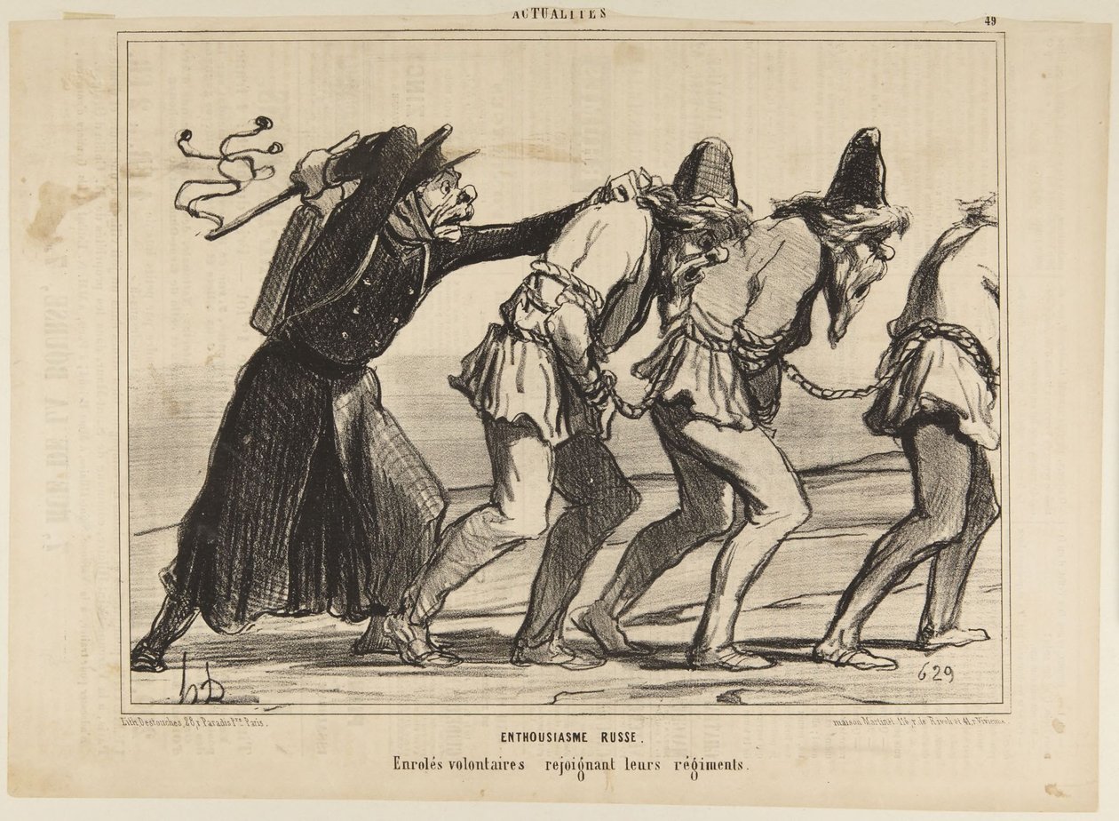 Orosz lelkesedés alkotó: Honoré Daumier
