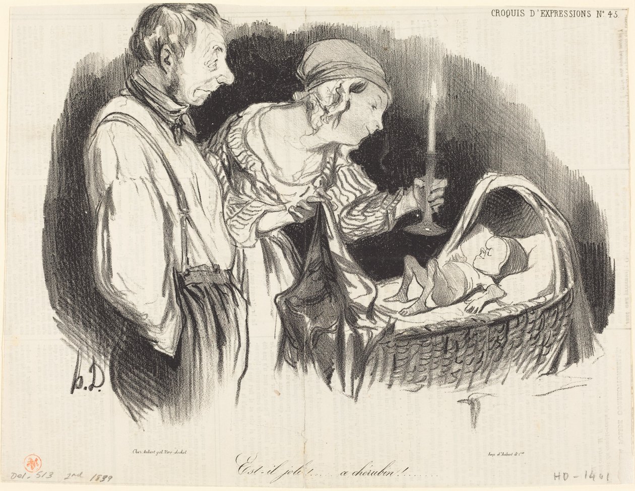 Nem csinos!... ez a kerub!... alkotó: Honoré Daumier