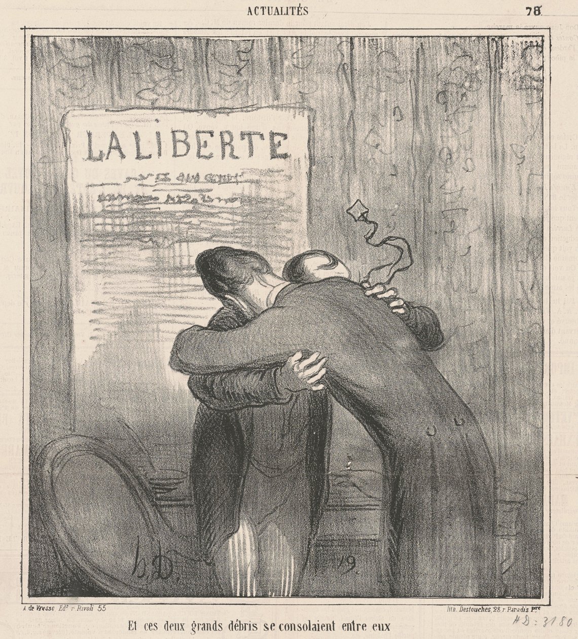 És ez a két nagy törmelék vigasztalta egymást alkotó: Honoré Daumier