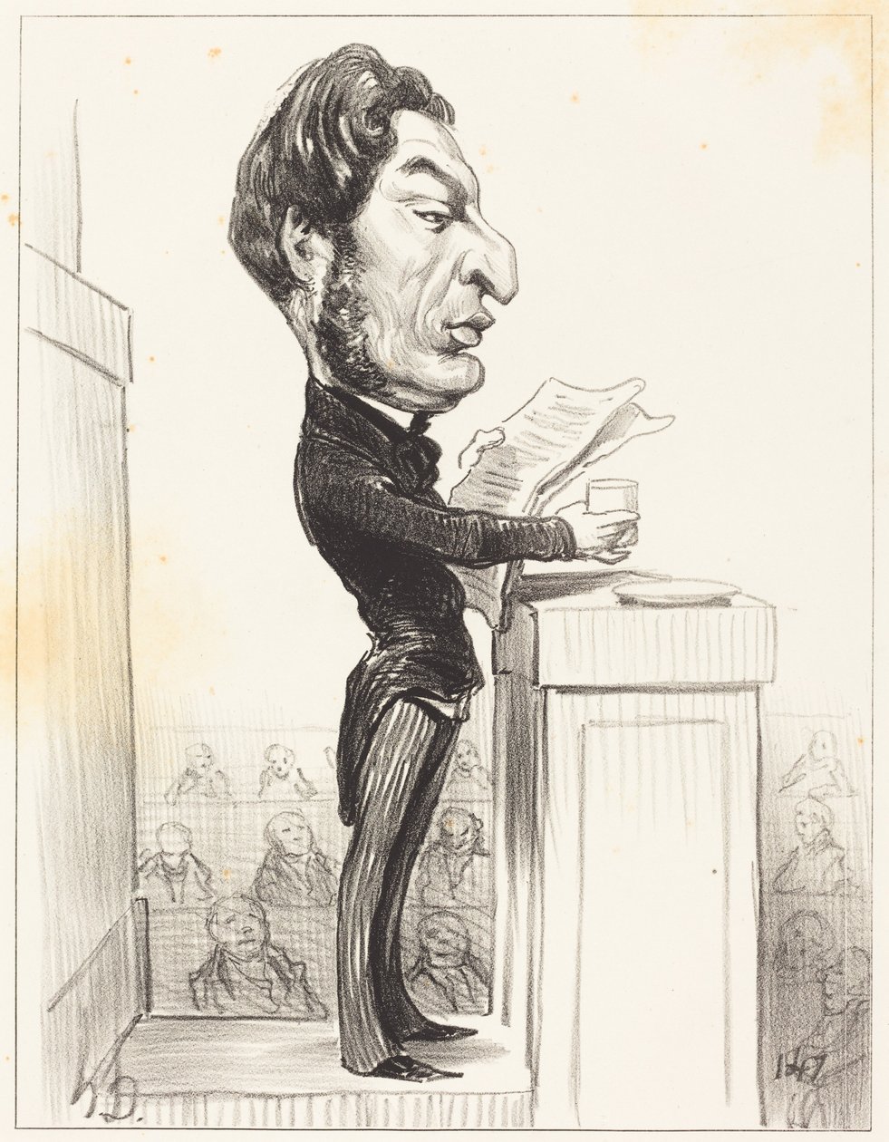 Eugène Rouher alkotó: Honoré Daumier