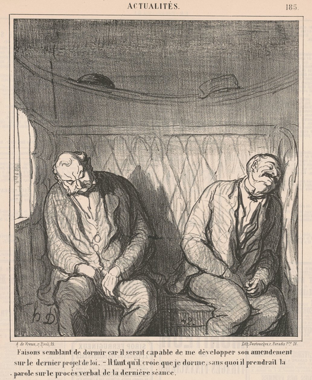 Május elseje, 1919 körül (akvarell) alkotó: Honoré Daumier