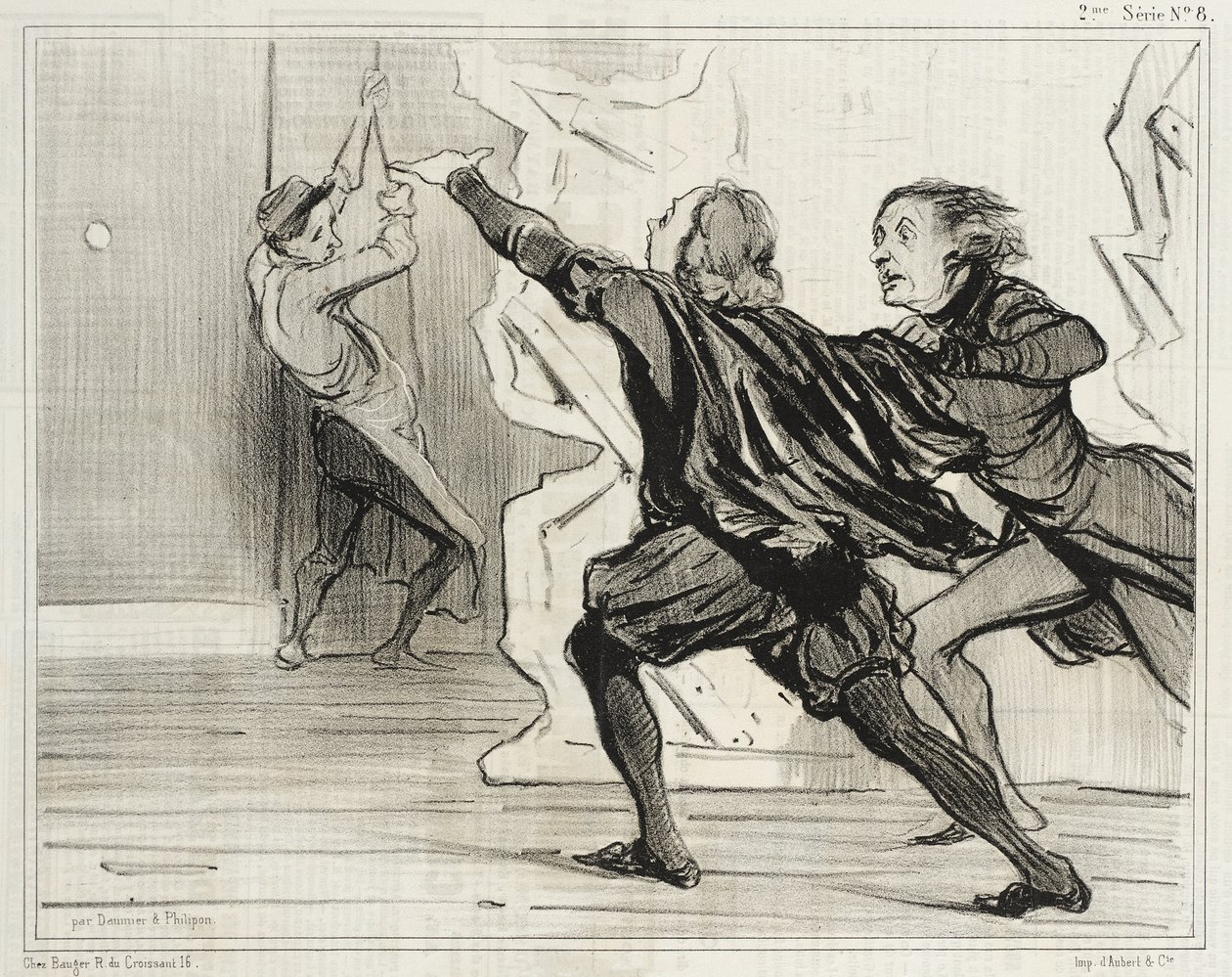 Drámai bohózat... alkotó: Honoré Daumier